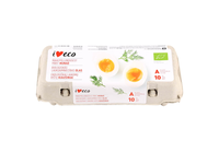 Ekol. vištų kiaušin. I LOVE ECO, M/L, 10 vnt.