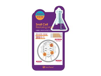 Lakštinė veido kaukė su sraigių sekretu  SKIN PLANET Snail Cell Restoring , 26g