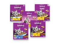 Sausas kačių ėdalas WHISKAS (5 rūšių), 800 g