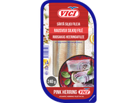 Silkių filė VIČI Rausvoji, sūdyta aliejuje, 240 g