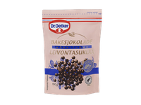Juodojo šokolado gabaliukai DR. OETKER kepiniams glaistyti, 100 g