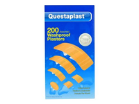 QUESTAPLAST ASSORTED WASHPROOF pleistrų rinkinys (200 vnt.)