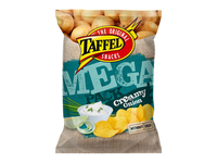 Bulvių traškučiai TAFFEL, grietinės ir svogūnų skonio, 250 g
