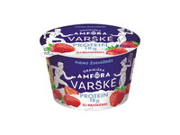 Graikiška Amfora Protein Varškė su braškėmis 0.8%, 200 g
