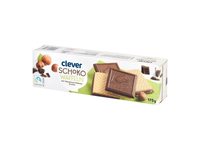 Vafliai su šokolado glaistu CLEVER, 175 g