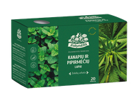 Žolelių arbata ŽOLYNĖLIS su kanapių ir pipirmėčių lapais, 30 g