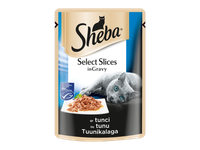 Konservuotas ėdalas katėms SHEBA, su vandenyno žuvimi padaže, 85g