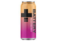 Energinis gėrimas BATTERY PEACH RASPBERRY, 500 ml