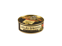Didieji šprotai aliejuje su prieskoniais BRIVAIS VILNIS, 240 g