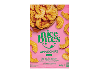 Džiovintų obuolių traškučiai NICE BITES, 40 g