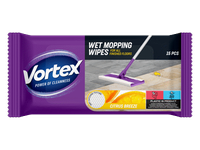 VORTEX Wet Mopping Wipes Citrus Breeze 15v /Šluostės