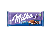 Pieninis šokoladas MILKA su OREO sausainių gabaliukais, 100 g