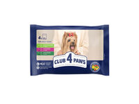 Šunų ėd. su višt., jaut. CLUB 4 PAWS, 4x85 g