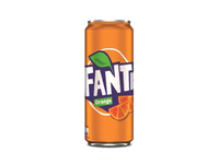 Gazuotas apelsinų skonio gaivusis gėrimas FANTA, 0.33l, skardinė D