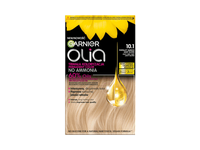 Garnier Olia 10.1, labai šviesi pelenų blondinė. 