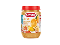 Bananų ir obuolių tyrelė SEMPER , nuo 8 mėn., 190 g