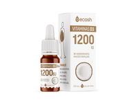 ECOSH vitaminas D3 su kokosų aliejumi 1200TV, 10 ml