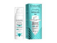 EVELINE HYALURON SUPER NEEDLES MOISTURIZING & ILLUMINATING veido kremas, 50 ml
