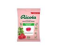 Pastilės RICOLA RASPBERRY MELISSA, aviečių ir melisų skonio, 68 g