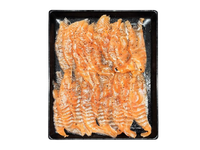 Atvėsinta atlantinių lašišų filė, raikyta, sūdyta, su pipirais, 1 kg
