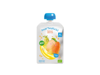 KOŠĖ Eko Mangų, bananų, kriaušių, avižų - 6 mėn 90g Pouch MARMALUZI