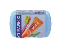 CURAPROX TRAVEL SET, kelioninis rinkinys, mėlynas