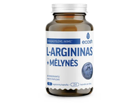 ECOSH L-argininas su mėlynėmis, 90 kapsulių