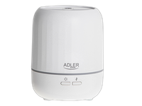 Ultragarsinis kvapų difuzorius 3in2 USB Adler 100ml/18mll/h USB/baltas