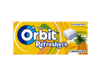 Vaisių skonio kramtomoji guma ORBIT Tropical, 15.6g