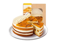 Pasiflorų tortas su sūdyta karamele, 1 kg
