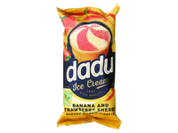 Bananų ir braškių šerbetas DADU, 120 ml/73 g