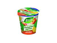 Ekologiškas jogurtas BIOS, su persikais, be laktozės, 125 g, LT-EKO-001