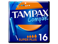 Tamponai TAMPAX Compak Super Plus, 16 vnt.