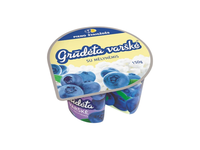 GRŪDĖTA varškė  su mėlynėmis, 7% rieb., 150 g