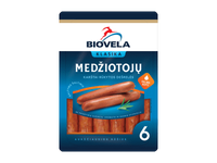 Karštai rūkytos BIOVELOS MEDŽIOTOJŲ dešrelės, A. r., 250 g