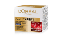 Naktinis veido kremas L’Oréal Paris Age Expert 50+, 50 ml, 50+