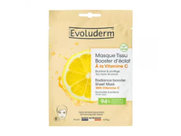 EVOLUDERM lakštinė veido kaukė su vitaminu C RADIANCE BOOST, 1 vnt.