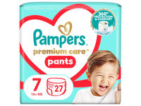 Sauskelnės PAMPERS PREMIUM, 7 d, 27 vnt.