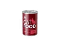 Konservuotas kačių ėdalas su jautiena HAPPY TAILS, 415 g