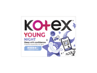 KOTEX YOUNG NIGHT Higieniniai paketai, 7vnt