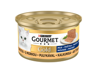 Konservuotas kačių ėdalas GOURMET GOLD su kalakutiena, 85 g