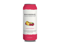 Sidras REKORDERLIG, mango ir aviečių skonio, 4,5% 0,5l