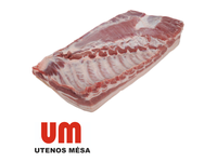 Atvėsinta kiaulienos šoninė, su kaulu, su oda, laisva, ~15 kg UTENOS MĖSA