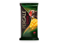 Juodasis šokoladas PERGALĖ su mangų įdaru, 100 g