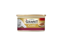 Konservuotas kačių ėdalas GOURMET Gold, su kalakutiena ir paštetu, 85 g