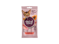 Delickcious™ Kreminiai skanėstai jūrų karšio skonio su papajomis. Pašaro papildas suaugusioms katėms, 60 gr