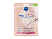NIVEA CELLULAR EXPERT LIFT veido kontūrus formuojanti lakštinė veido kaukė, prisotinta stangrinamojo serumo