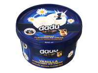 Vanilės skonio valgom. ledai DADU, 800ml/412g