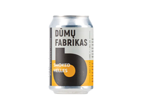 Alus DUMŲ FABRIKAS Smoked Helles rūkytas šviesusis lageras 0,33L 4,7% skarda