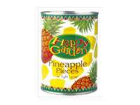 Konservuotų ananasų gabaliukai HAPPY GARDEN, 565 g
